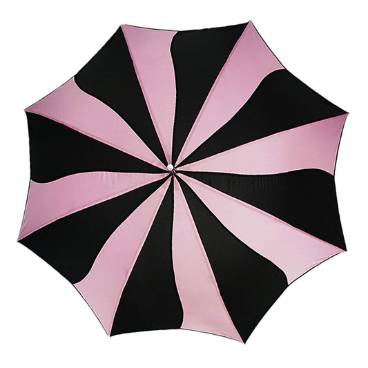 Swirl Umbrella in Pink and Black
