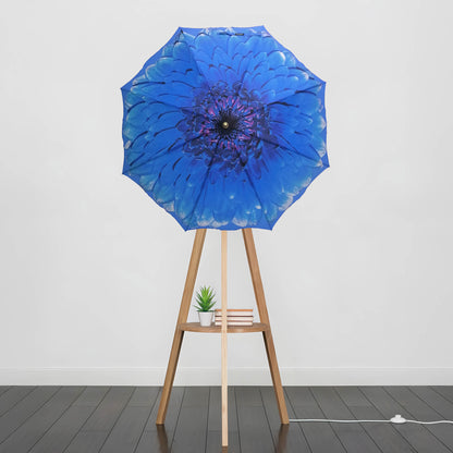 Umbrella Floor Lampstand Blue Daisy