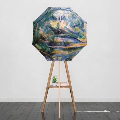 Umbrella Floor Lampstand Featuring Cezanne The Brook