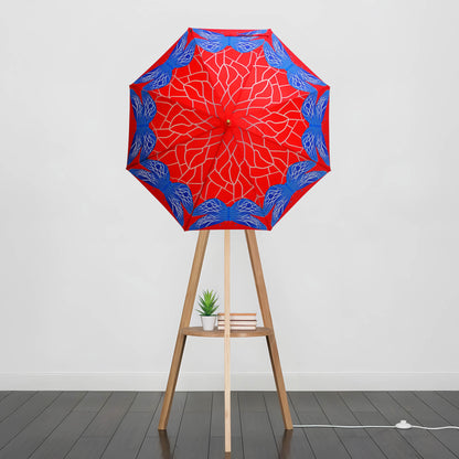 Umbrella Floor Lampstand Glass Butterfly