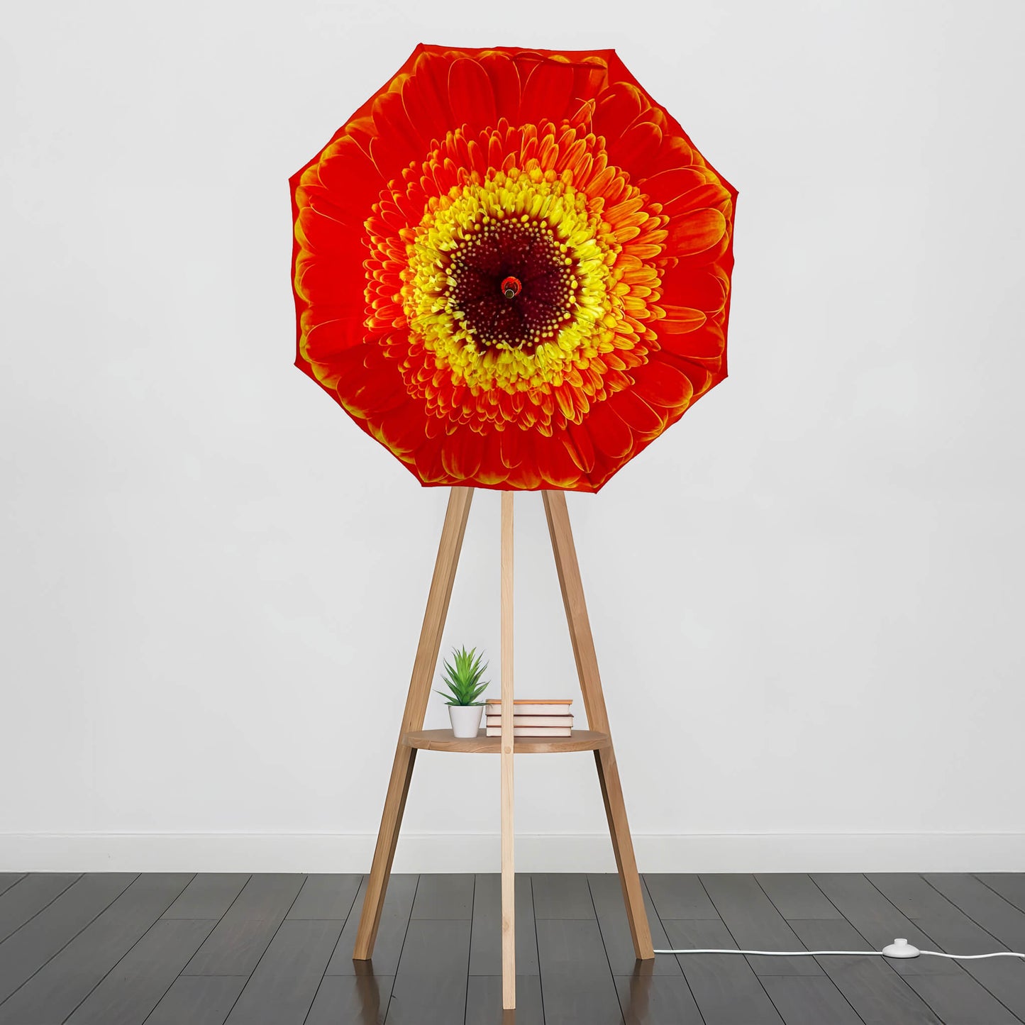 Umbrella Floor Lampstand Orange Daisy
