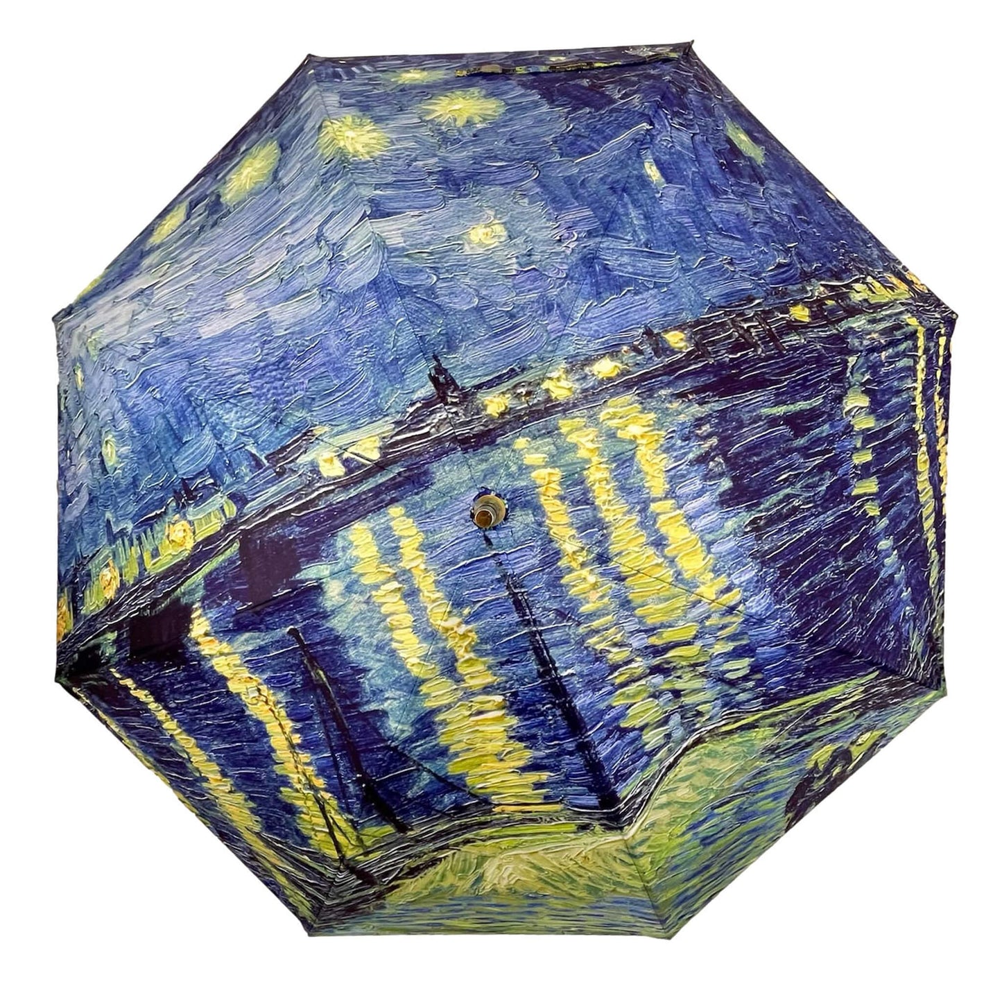 Storm King Art Umbrella Featuring Van Gogh "Starry Night Over the Rhone" Design