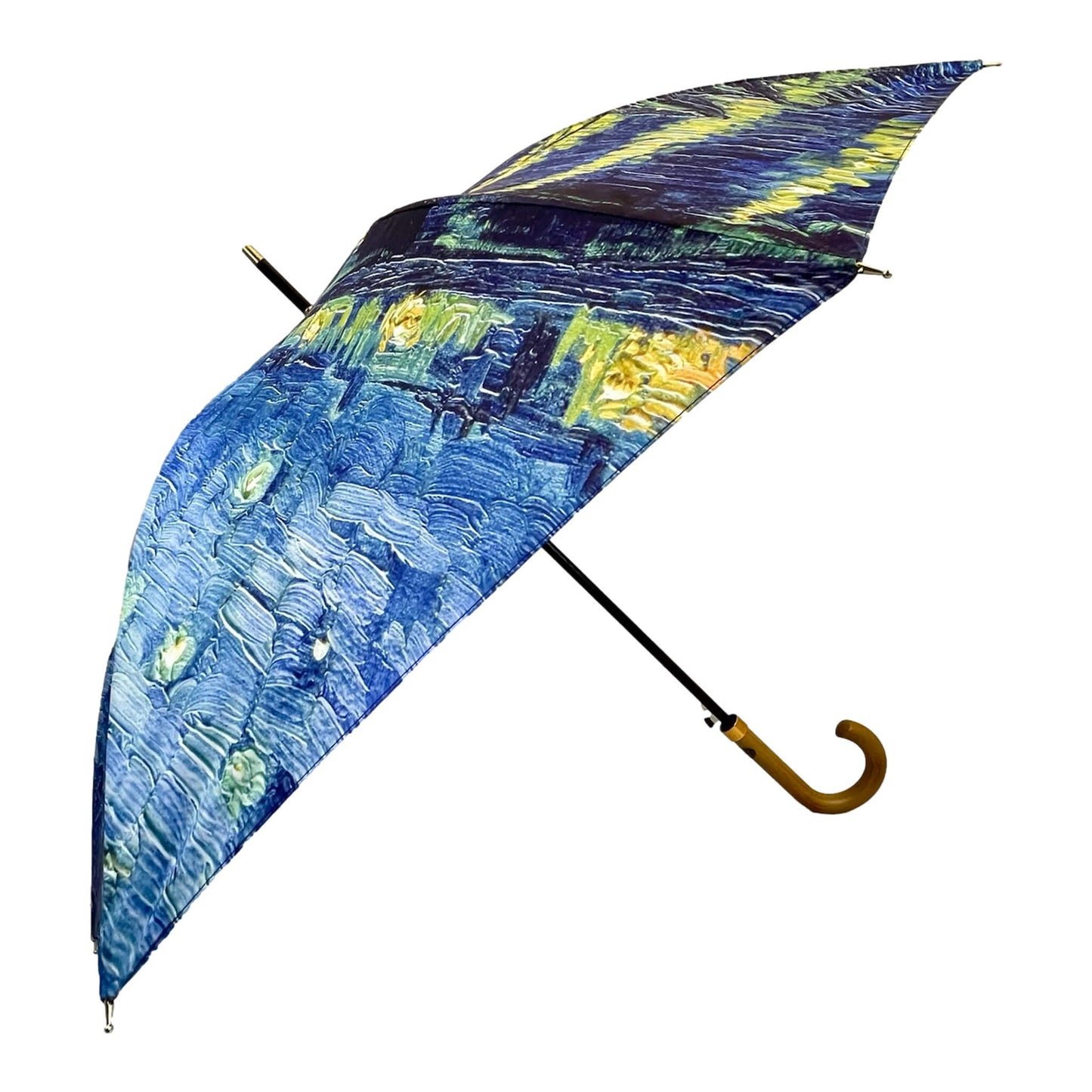 Storm King Art Umbrella Featuring Van Gogh "Starry Night Over the Rhone" Design