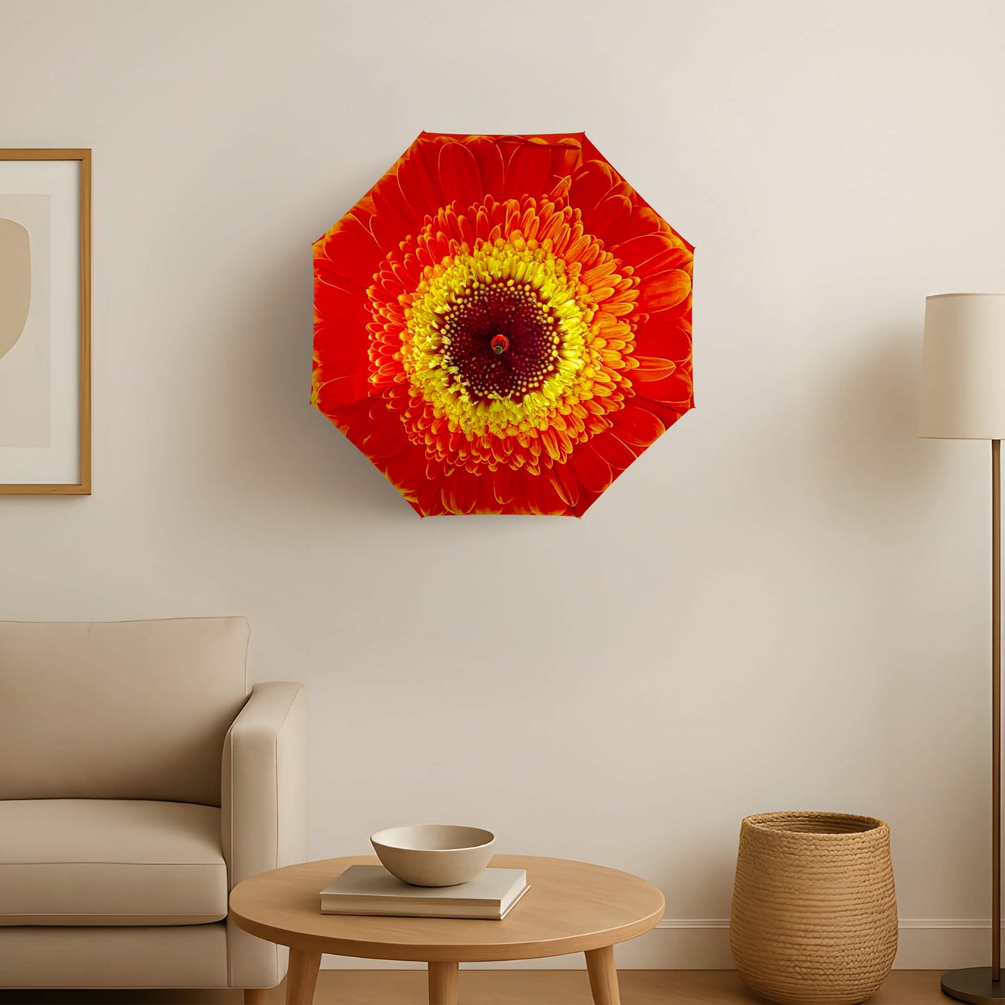 Umbrella Wall Light Orange Daisy