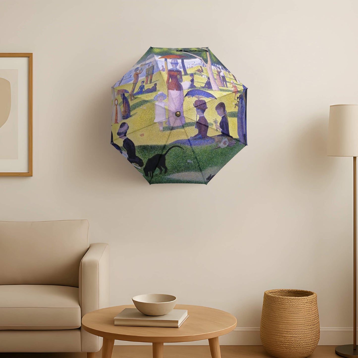 Umbrella Wall Light Featuring Seurat La Grande Jatte